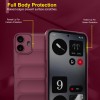 Zapcase Back Cover for CMF by Nothing Phone 1  (Maroon, 3D Case, Silicon, Pack of: 1)