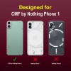 Zapcase Back Cover for CMF by Nothing Phone 1  (Maroon, 3D Case, Silicon, Pack of: 1)