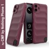 Zapcase Back Cover for CMF by Nothing Phone 1  (Maroon, 3D Case, Silicon, Pack of: 1)