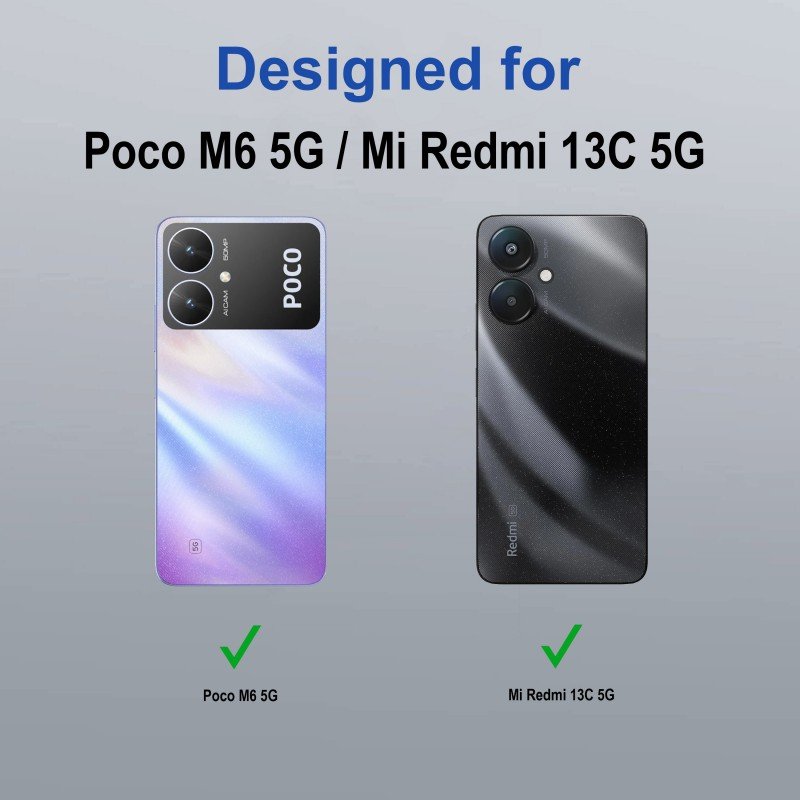 Zapcase Back Cover for Poco M6 5G (Transparent, Grip Case, Pack of: 1) Zapcase Back Cover for Poco M6 5G (Transparent, Grip Case, Pack of: 1)