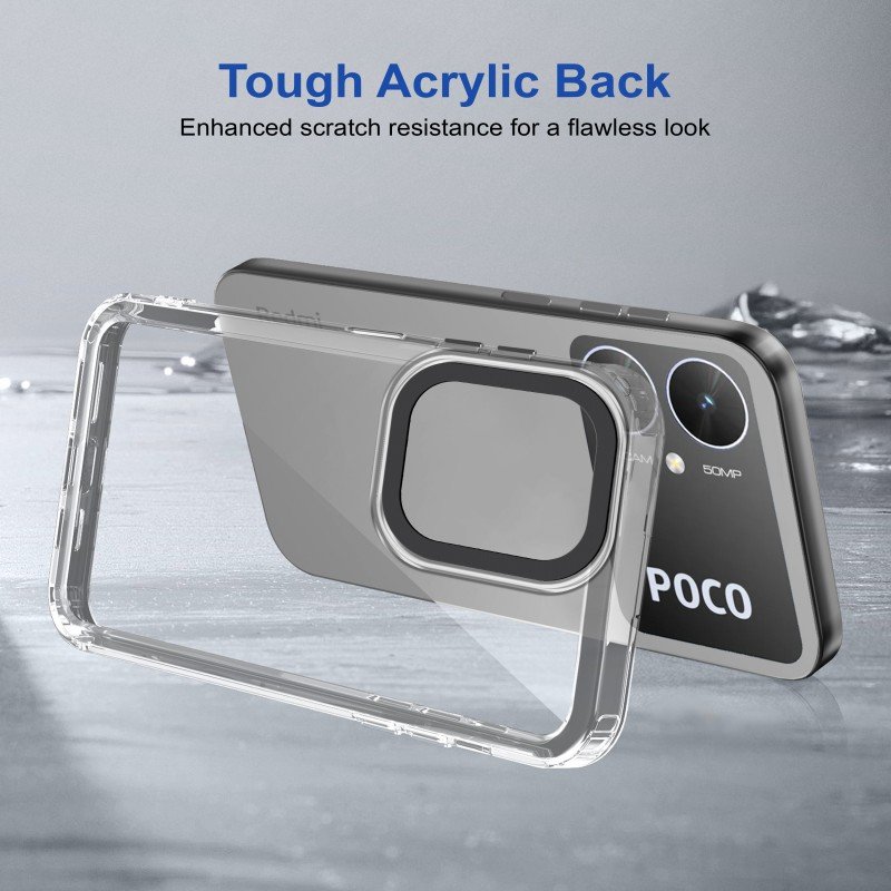 Zapcase Back Cover for Poco M6 5G (Transparent, Grip Case, Pack of: 1) Zapcase Back Cover for Poco M6 5G (Transparent, Grip Case, Pack of: 1)