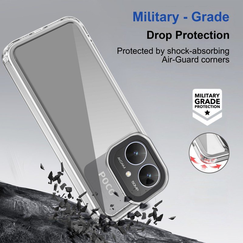 Zapcase Back Cover for Poco M6 5G (Transparent, Grip Case, Pack of: 1) Zapcase Back Cover for Poco M6 5G (Transparent, Grip Case, Pack of: 1)