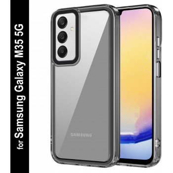 Zapcase Back Cover for Samsung Galaxy M35 5G  (Black, Grip Case, Pack of: 1)
