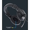 Zebronics Zeb-200HM Headphone with Mic, Dual 3.5mm Connectors, Adjustable Headband & Mic, for PC Computers/Laptop, BLACK