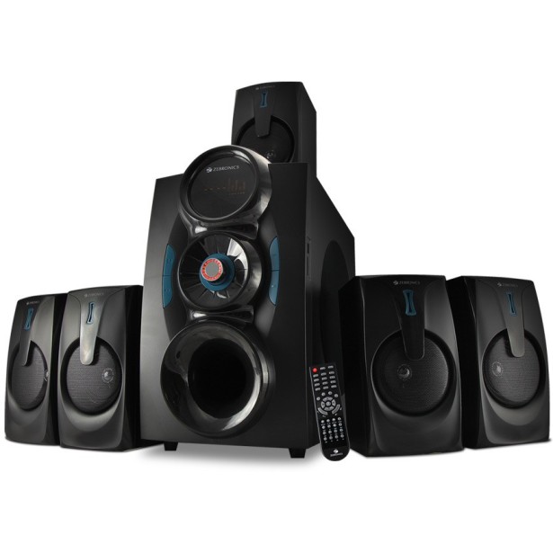 Zebronics Zeb - Bt9451 Rucf 5.1 Multimedia Speaker Home Theater System For Desktop, Laptop, Led Tv, Dvd Player, Projector Zebronics Zeb - Bt9451 Rucf 5.1 Multimedia Speaker Home Theater System For Desktop, Laptop, Led Tv, Dvd Player, Projector