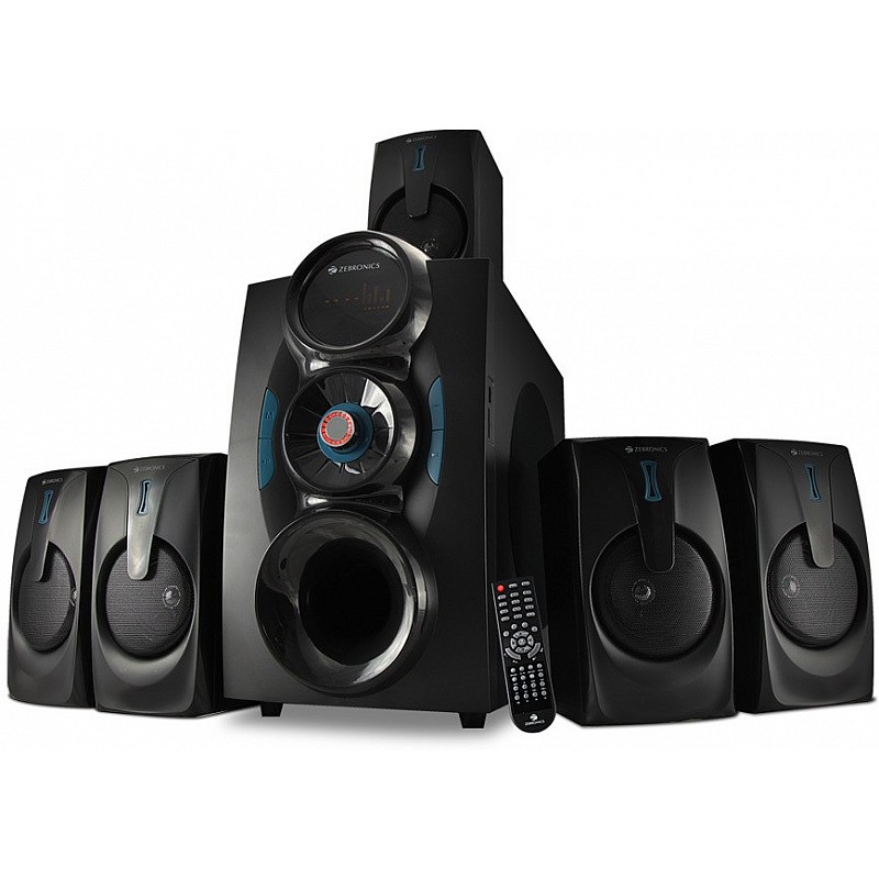 Zebronics Zeb - Bt9451 Rucf 5.1 Multimedia Speaker Home Theater System For Desktop, Laptop, Led Tv, Dvd Player, Projector