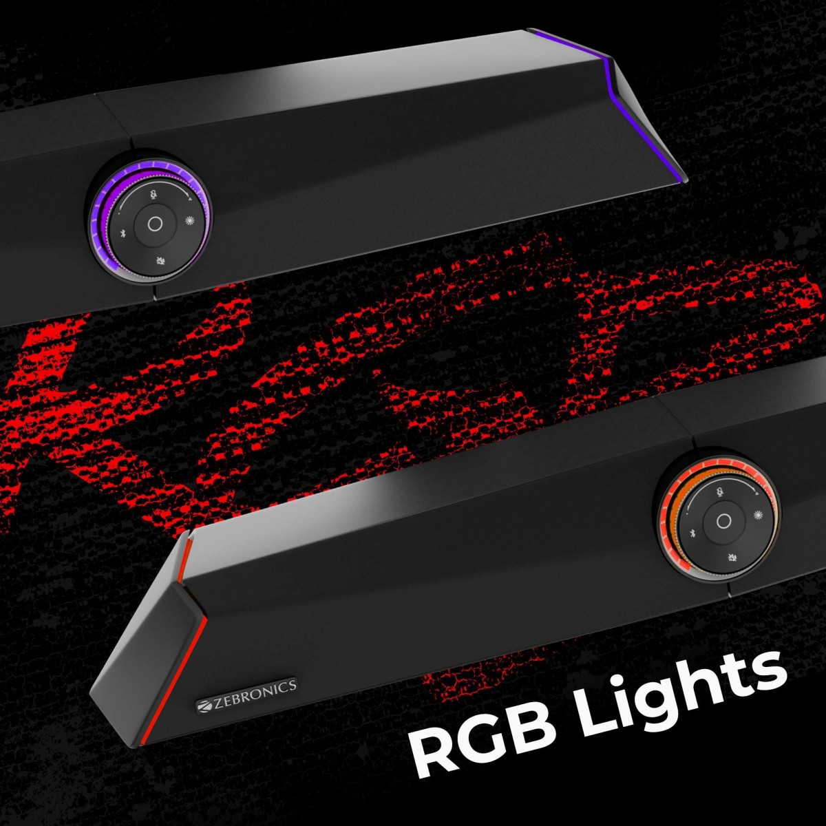 ZEBRONICS Zeb Sonic BAR 100-120W RMS Soundbar with Subwoofer,Type C + Dual 3.5mm Audio Ports, Virtual 5.1 and 3D Sound, Black