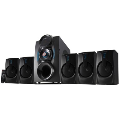Zebronics Zeb - Bt9451 Rucf 5.1 Multimedia Speaker Home Theater System For Desktop, Laptop, Led Tv, Dvd Player, Projector Zebronics Zeb - Bt9451 Rucf 5.1 Multimedia Speaker Home Theater System For Desktop, Laptop, Led Tv, Dvd Player, Projector