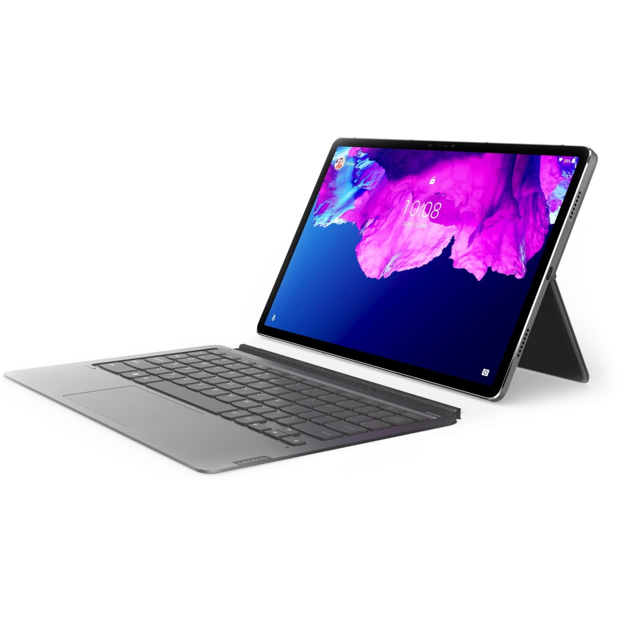 Lenovo ZG38C03319 Internal Standard Tablet Keyboard Compatible with Desktop, Laptop, Mac (Grey)