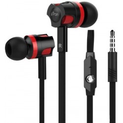 PTron HBE Melo Wired Headset  (Black, Red, In the Ear)