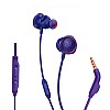 JBL Quantum 50 by Harman Wired in-Ear Gaming Headphone with Twist Lock Technology (Purple)