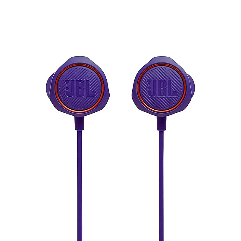 JBL Quantum 50 by Harman Wired in-Ear Gaming Headphone with Twist Lock Technology (Purple)