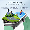 boAt Wave Edge Smart Watch with 1.85" HD Display, Advanced Bluetooth Calling Chip, Functional Crown (Sage Green)