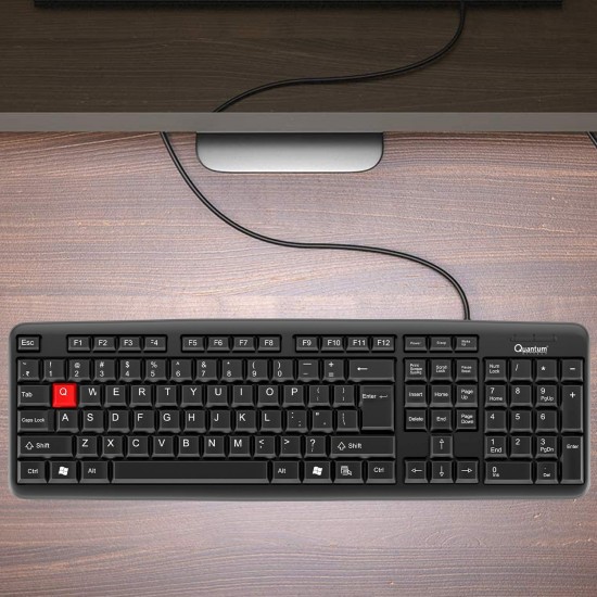 QUANTUM Keyboard QHM7403D USB Black Keyboard