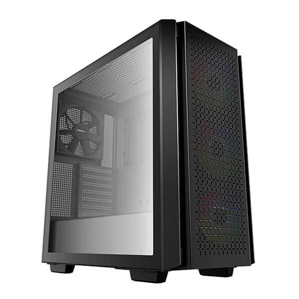 Deepcool CG560 Mini Tower Cabinet with USB 2.0 and USB 3.0 Ports Compatible with Computer (Black)