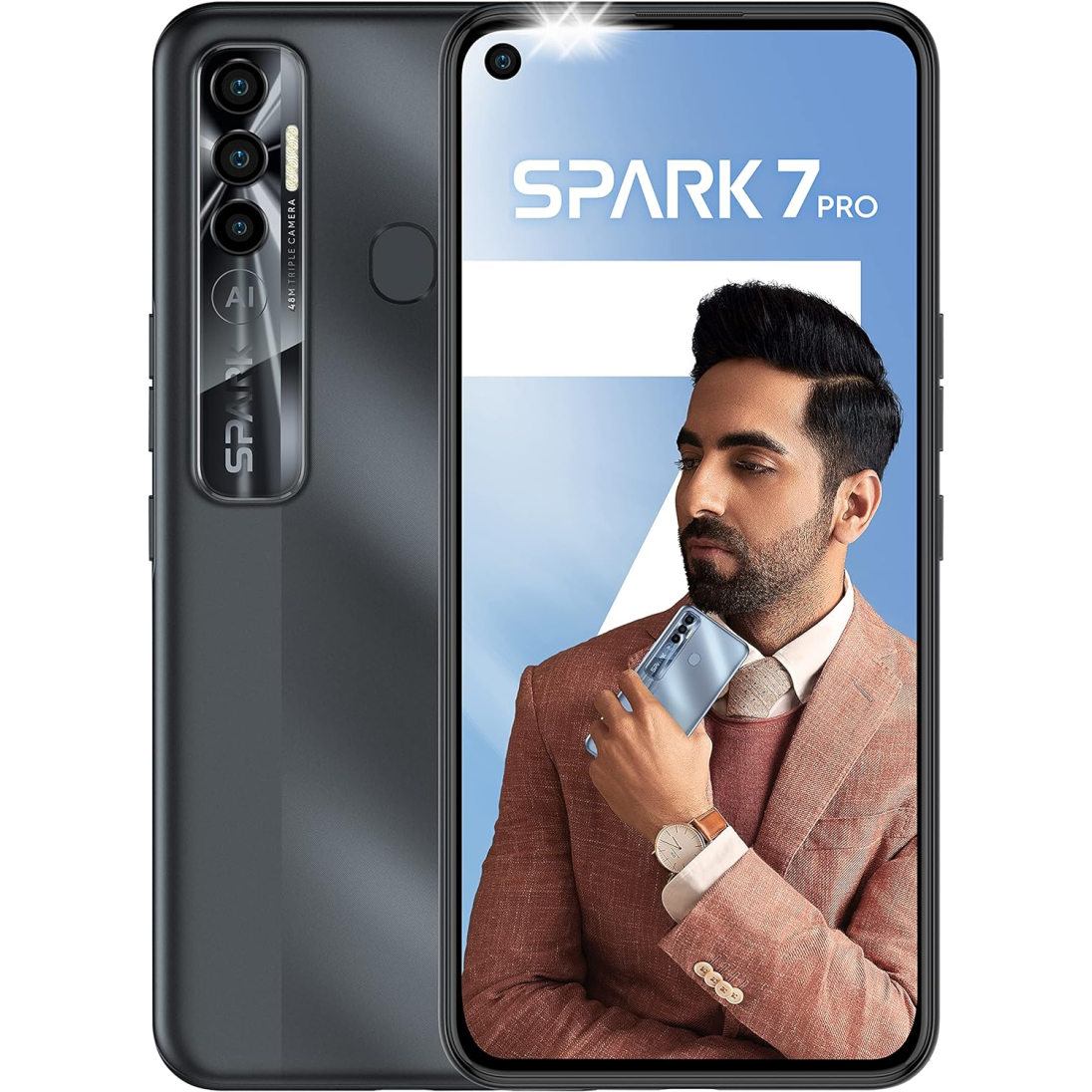 Tecno SPARK 7 PRO Magnet Black 6GB RAM 64GB ROM (refurbished)
