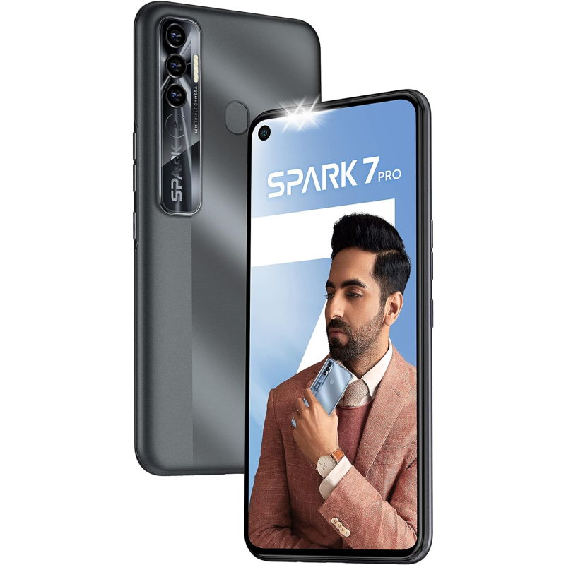 Tecno SPARK 7 PRO Magnet Black 6GB RAM 64GB ROM (refurbished)