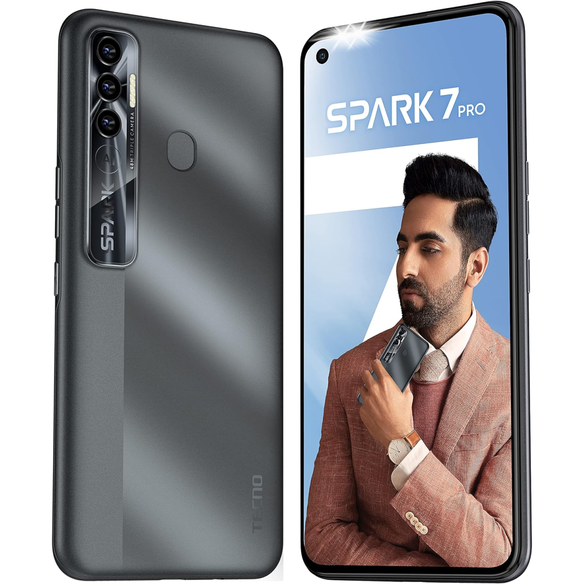 Tecno SPARK 7 PRO Magnet Black 6GB RAM 64GB ROM (refurbished)