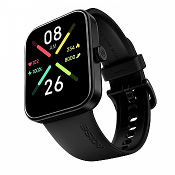 Noise Pulse Go Buzz Smart Watch with Advanced Bluetooth Calling, 1.69 TFT Display Heavy Jet Black