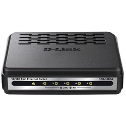 D-Link DES-1005A 5-Port 10/100 Switch Black