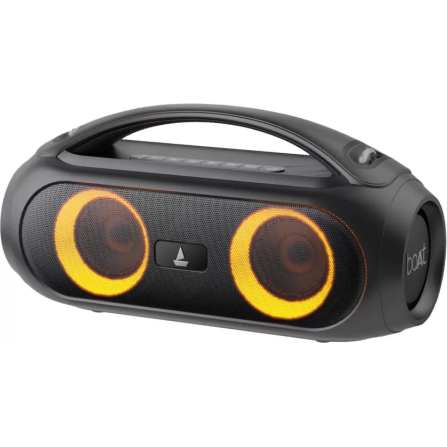 boAt Partypal 53 Portable Speaker with RGB LEDs and Mic for Calls 30 W Bluetooth Party Speaker (Midnight Black, Stereo Channel) boAt Partypal 53 Portable Speaker with RGB LEDs and Mic for Calls 30 W Bluetooth Party Speaker (Midnight Black, Stereo Channel)