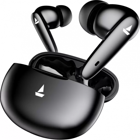 boAt Airdopes 161 Pro with 50 HRS Playback, ASAP Charge & Multi Point Connectivity Bluetooth Headset  (Sleek Black, True Wireless)