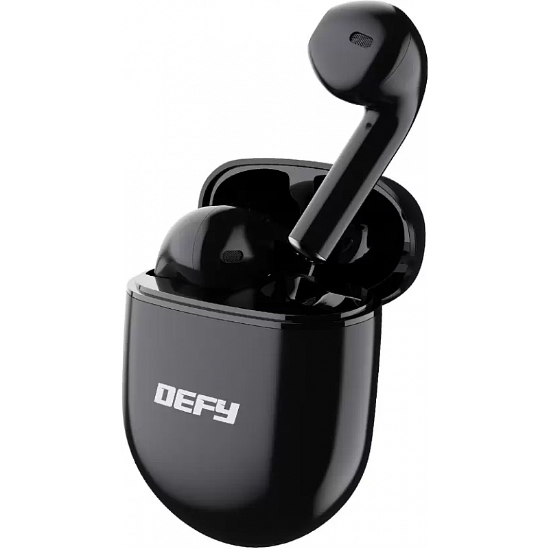 DEFY GravityU with 35 Hours Playback and Beast Mode Bluetooth Headset (Stellar Black, In the Ear)