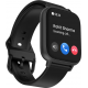 TAGG Verve Engage with Bluetooth Calling, Voice Assistant, and 1.69 inch HD Display Smartwatch Black Strap