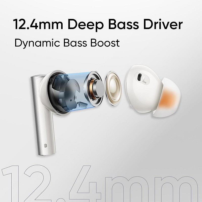 realme Buds Air 6 TWS in Ear Earbuds with 12.4 Mm Deep Bass Driver, 40 Hours Play Time, Fast Charge,50 Db ANC,Lhdc 5.0, 55 Ms Low Latency, Ip55 Dust & Water Resistant, Bluetooth V5.3 (Forrest Green)