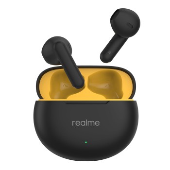 realme Buds T01 Truly Wireless in Ear Earbuds with AI ENC for Calls, 13mm Dynamic Driver, Upto 28Hrs Battery,88mm Latency,Bluetooth V5.4 & Google Fast Pair (Black) realme Buds T01 Truly Wireless in Ear Earbuds with AI ENC for Calls, 13mm Dynamic Driver, Upto 28Hrs Battery,88mm Latency,Bluetooth V5.4 & Google Fast Pair (Black)
