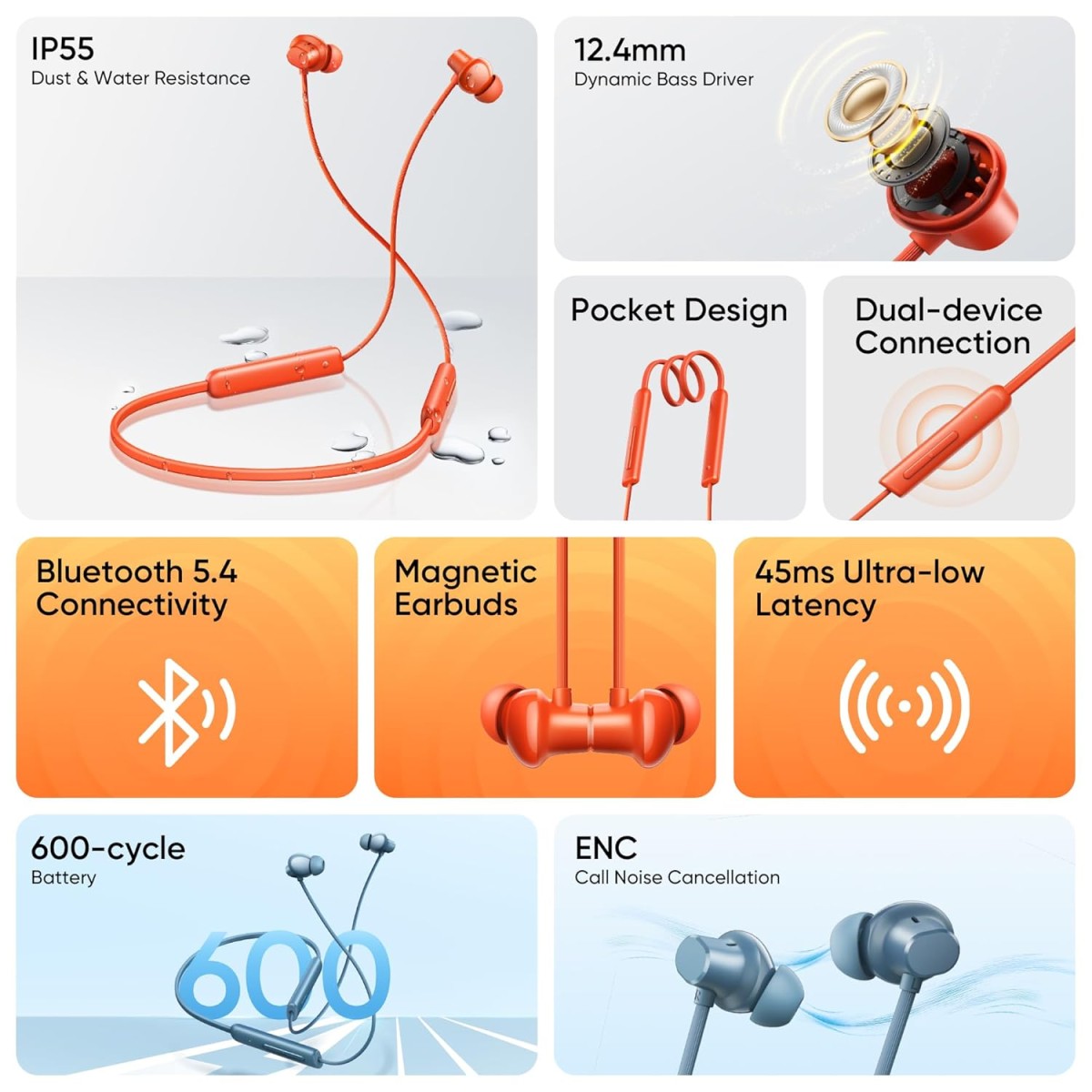 realme Buds Wireless 5 Lite in Ear Bluetooth Neckband with 12.4 mm Dynamic Bass Boost Driver,Upto 35 Hours Playback,45ms Low Latency,IP55 Dust & Water Resistant, Bluetooth V5.4 (Void Black) realme Buds Wireless 5 Lite in Ear Bluetooth Neckband with 12.4 mm Dynamic Bass Boost Driver,Upto 35 Hours Playback,45ms Low Latency,IP55 Dust & Water Resistant, Bluetooth V5.4 (Void Black)