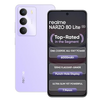 Realme Narzo 80 Lite 5g (crystal Purple, 6gb+128gb)