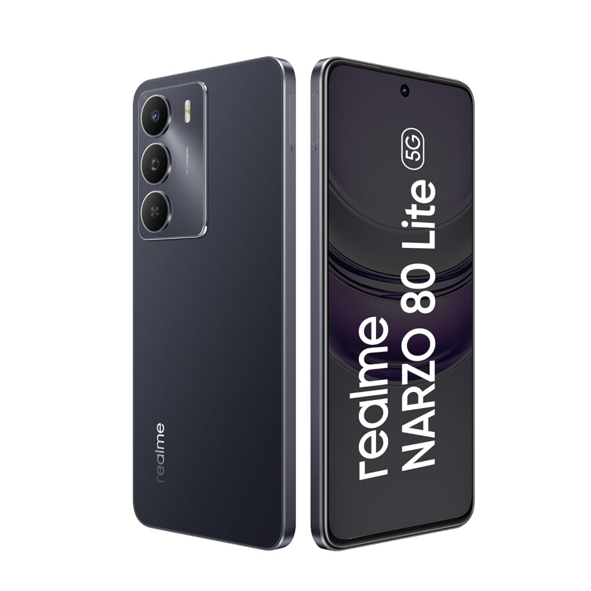 Realme NARZO 80 Lite 5G Onyx Black, 4GB+128GB 6000mAh Long-Lasting Battery Realme NARZO 80 Lite 5G Onyx Black, 4GB+128GB 6000mAh Long-Lasting Battery