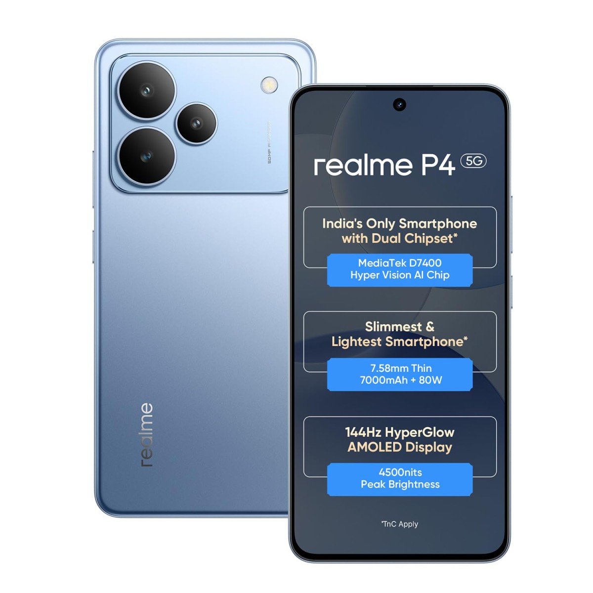 Realme P4 5g (engine Blue, 128 Gb) (8 Gb Ram)
