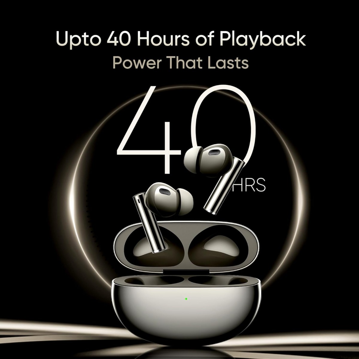 realme in Ear Wireless Buds Air 6 Pro with Dual Drivers(11Mm+6Mmtweeter),40 Hrs Play Time,50 Db ANC,Lhdc 5.0,55Ms Low Latency,360° Spatial Audio,Ip55 Dust&Water Resistant,Bt V5.3,Titanium Twilight