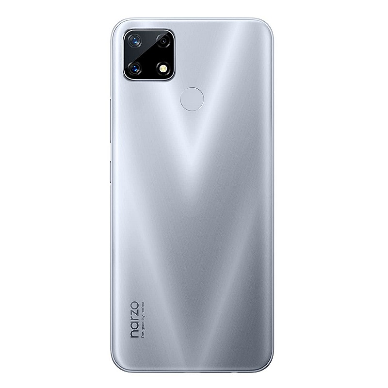 Realme narzo 20 Glory Silver, 4GB RAM 128GB Storage (refurbished)