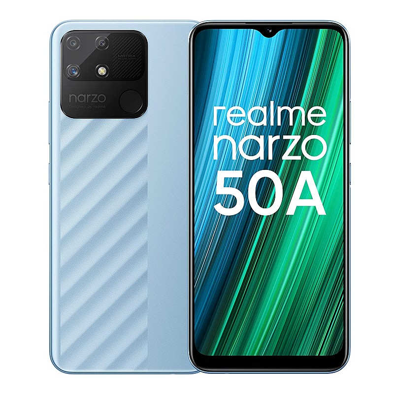 realme narzo 50A (Oxygen Blue , 4GB RAM + 128 GB Storage) Helio G85 Processor 