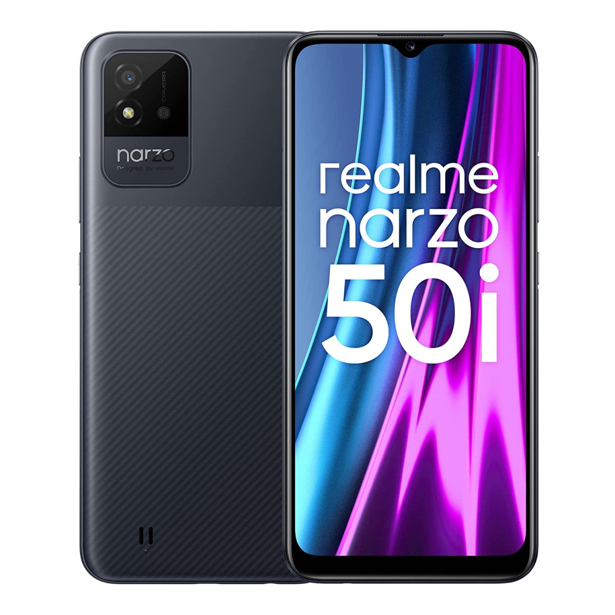 Realme Narzo 50i (Carbon Black, 2GB RAM+32GB Storage) refurbished
