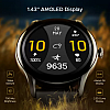 boAt Lunar Connect Ace with 1.43 AMOLED Display, BT Calling, 100 Sports Mode IP68 Smartwatch Black Strap Free Size