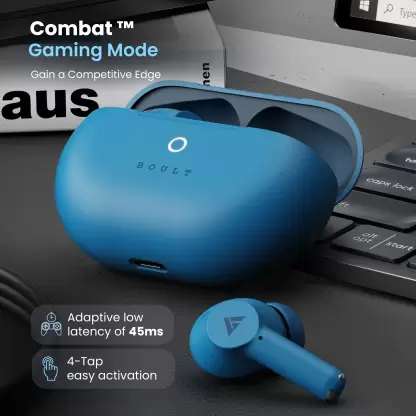 Boult W40 with Quad Mic ENC, 48H Battery Life, Low Latency Gaming, (Denim Blue, True Wireless) Boult W40 with Quad Mic ENC, 48H Battery Life, Low Latency Gaming, (Denim Blue, True Wireless)