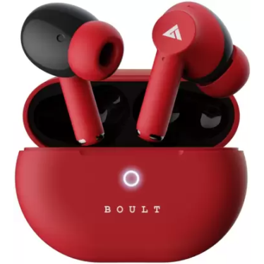 Boult W40 with Quad Mic ENC, 48H Battery Life, Low Latency Gaming (Berry Red, True Wireless) Boult W40 with Quad Mic ENC, 48H Battery Life, Low Latency Gaming (Berry Red, True Wireless)