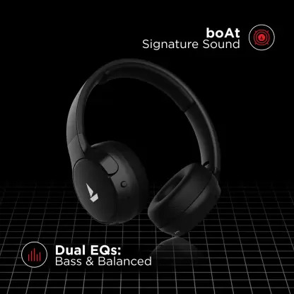 boAt Rockerz 650 with 60 Hours Battery Backup Bluetooth Headset (Active Black, On the Ear) boAt Rockerz 650 with 60 Hours Battery Backup Bluetooth Headset (Active Black, On the Ear)