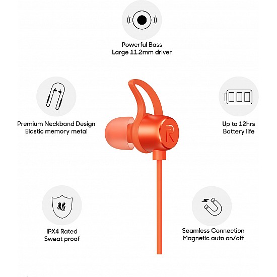 realme Buds Bluetooth Headset Orange, In the 