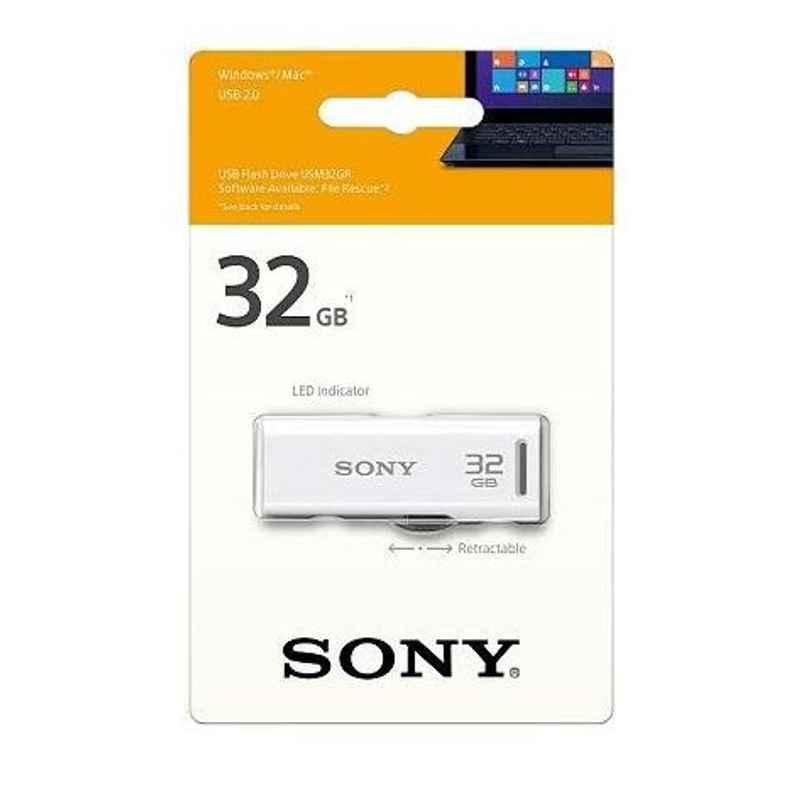 Sony Micro Vault 32GB USB Flash Drive White