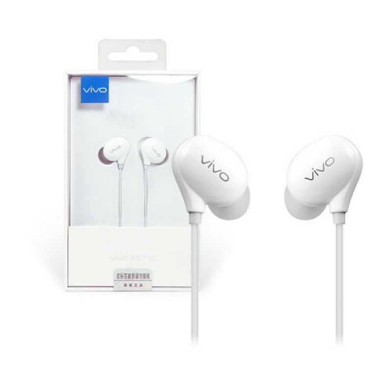 vivo high bass XE710 Earphone Wired Headset White