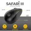 Lapcare Safari Wireless Mouse 3 Button 1600dpi - Blk