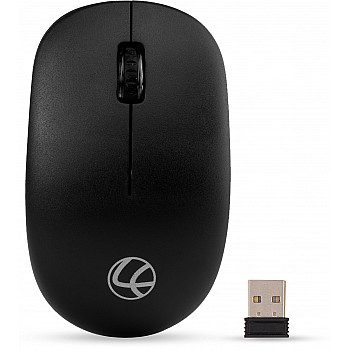 Lapcare Safari Wireless Mouse 3 Button 1600dpi - Blk