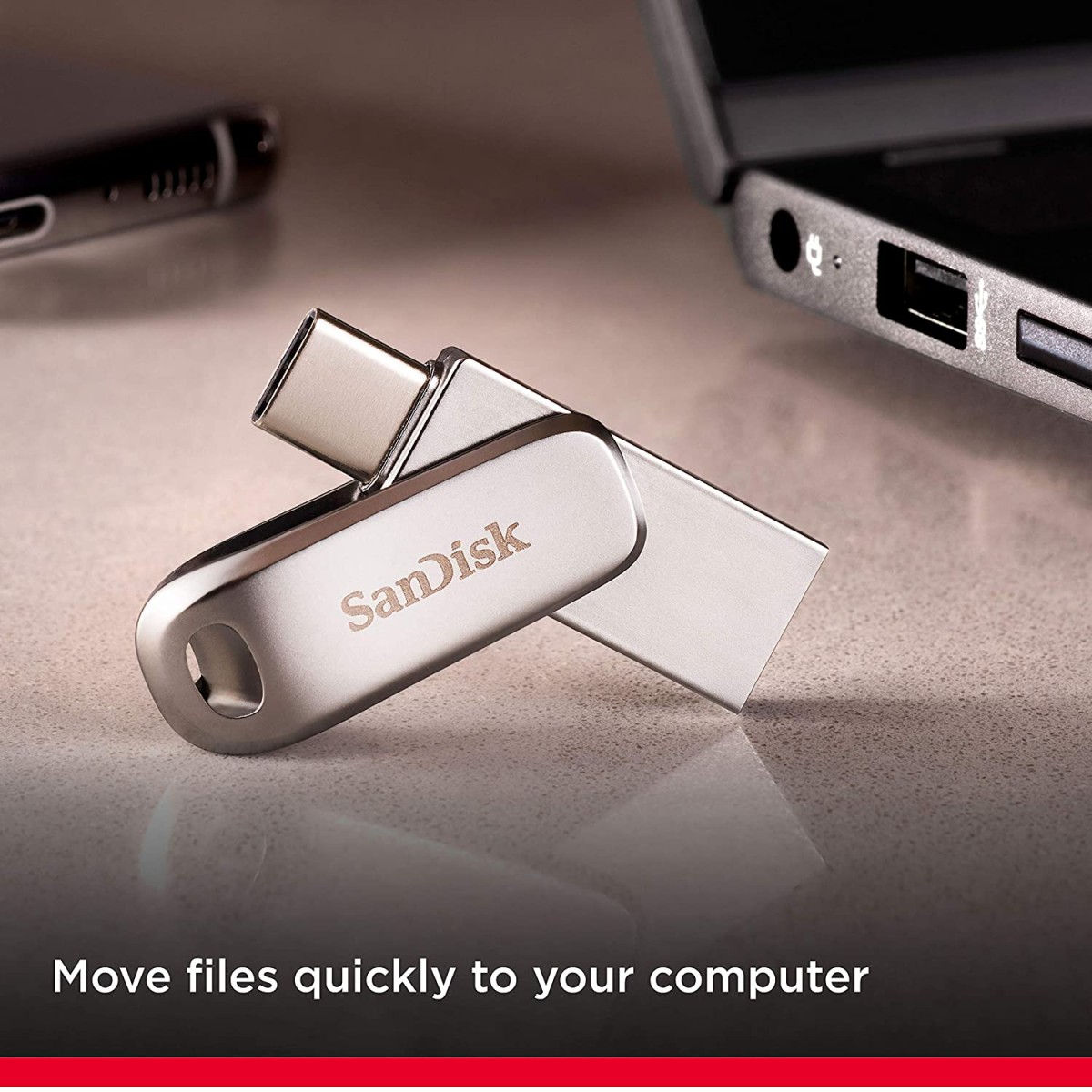 SanDisk Ultra Dual Drive Luxe USB Type-C 512GB, Metal Pendrive for Mobile