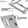 Tukzer Foldable Laptop Stand Lapdesks (Aluminium), 5-Angles Adjustments, Portable Notebook Riser Stand