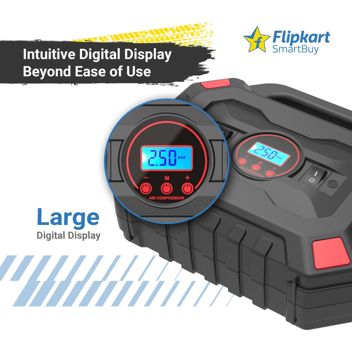 Flipkart SmartBuy 120 PSI Tyre Air Pump for Car & Bike